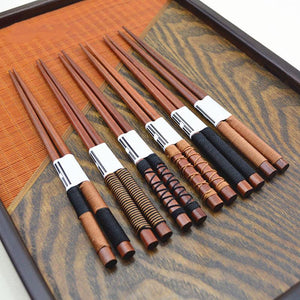 2 Pairs of Handmade Wooden Chopsticks