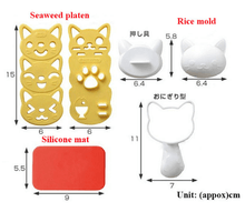 Cute Smiling Cat Sushi Molds